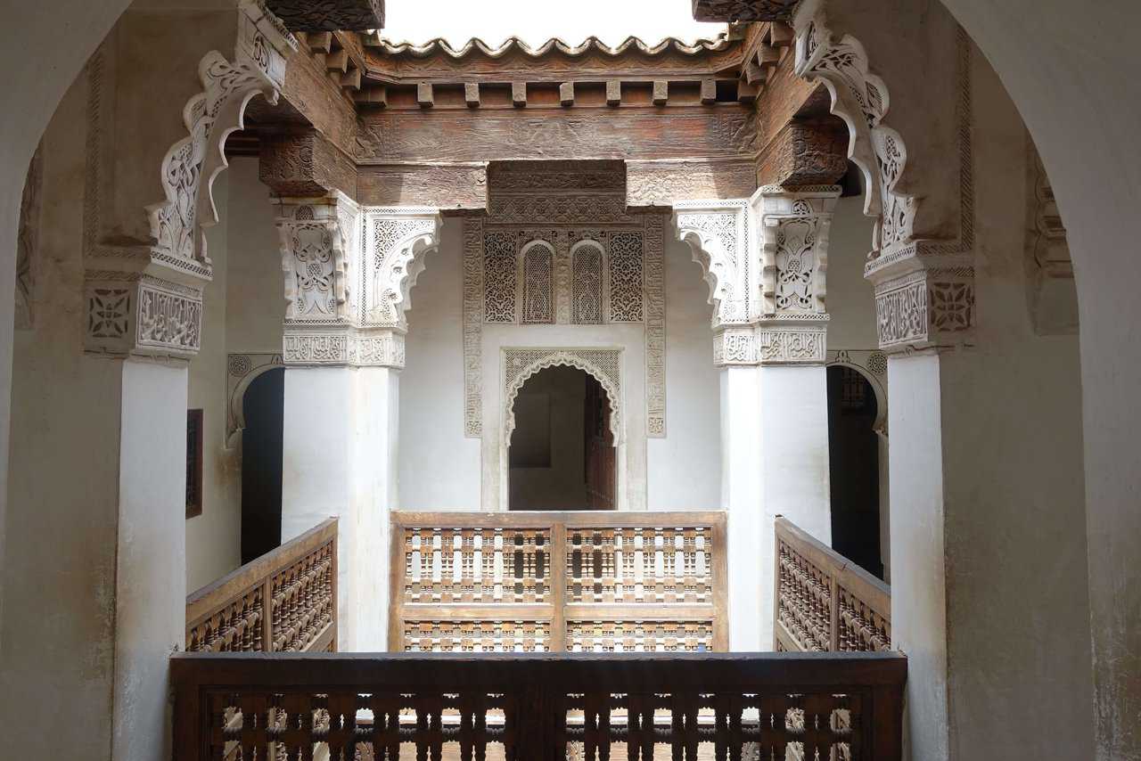 Inside of a Moroccan building