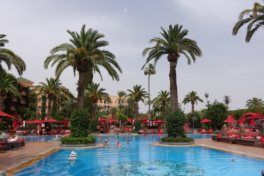 The Pool at the Sofitel Hotel in Morocco 