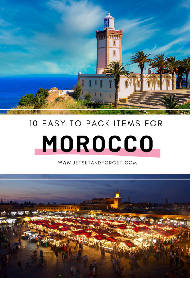 Morocco packing list pin