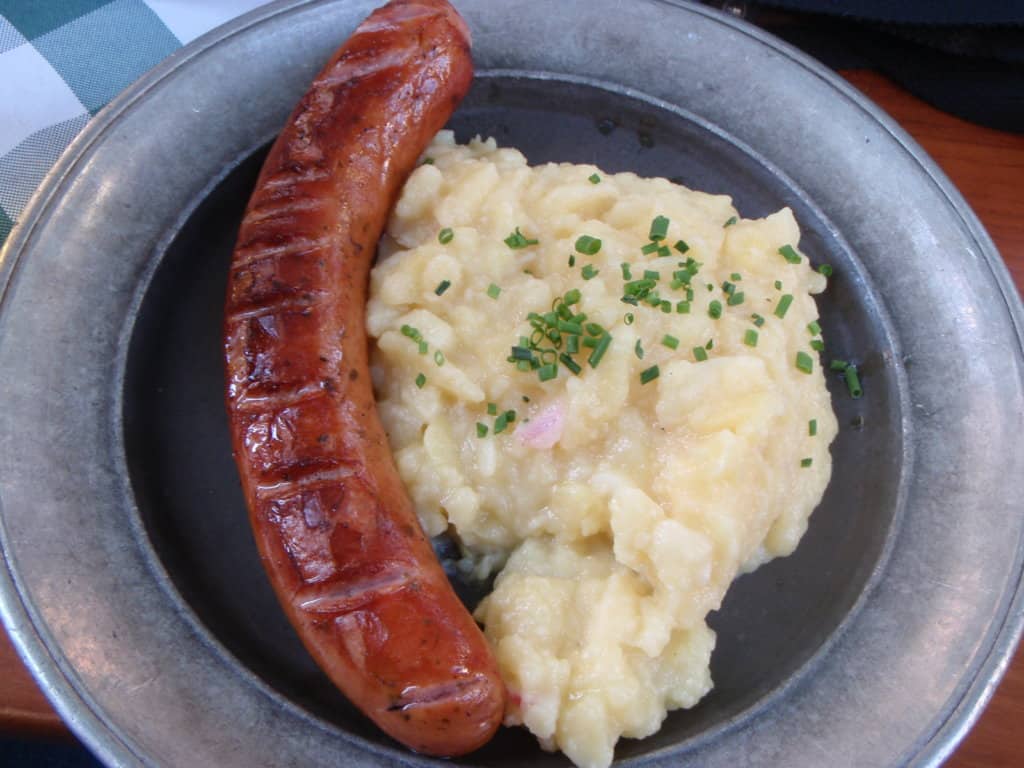 Potato Salad and Bratwurst