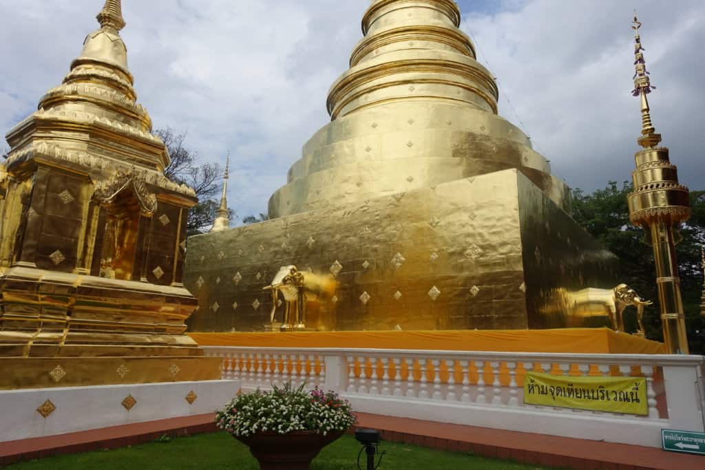 A gold temple in thailand, one of the best countries for slow travel