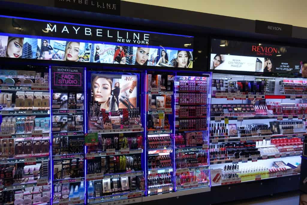 Makeup counter at Watson's in Chiang Mai