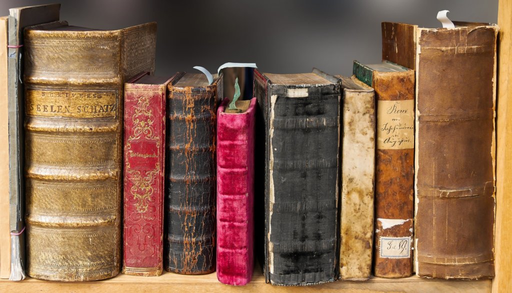 Old leather books