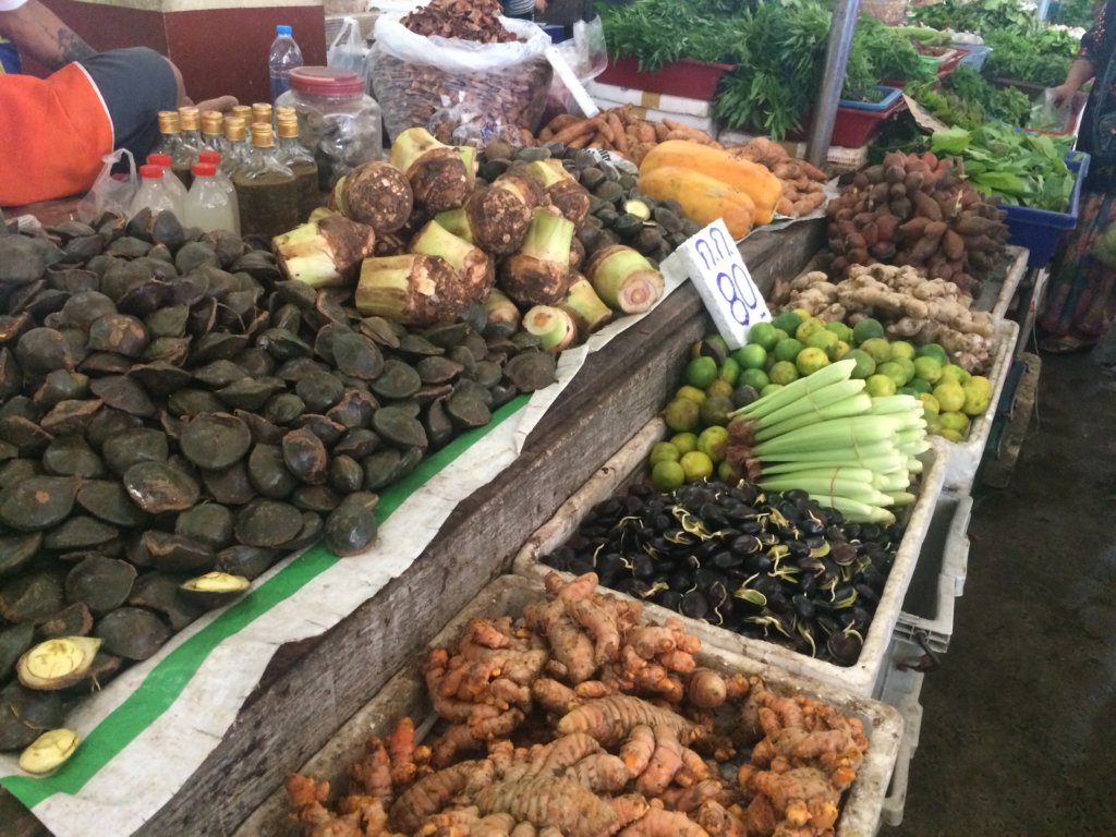 Vegetables at a market