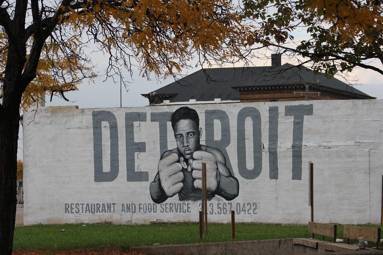 A wall in detroit