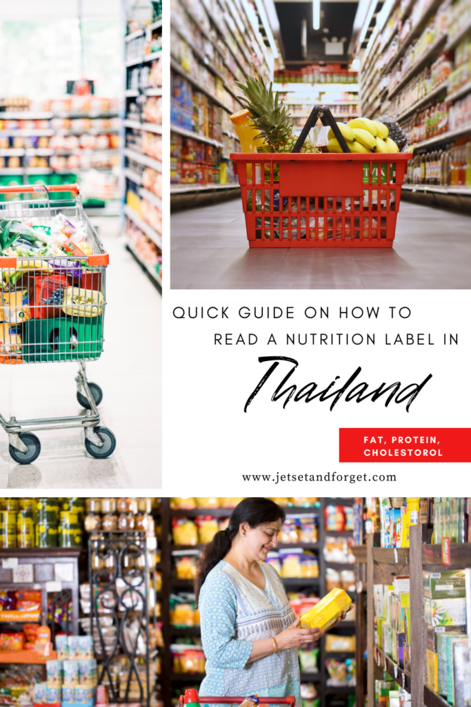 how to read a nutrition label in thailand