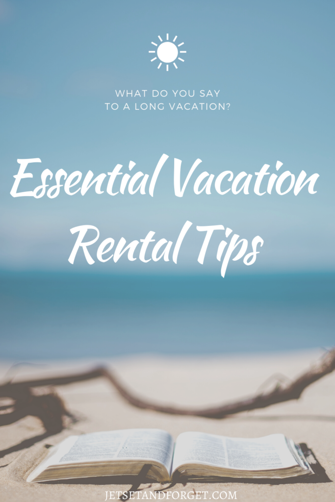 vacation rental tips pin