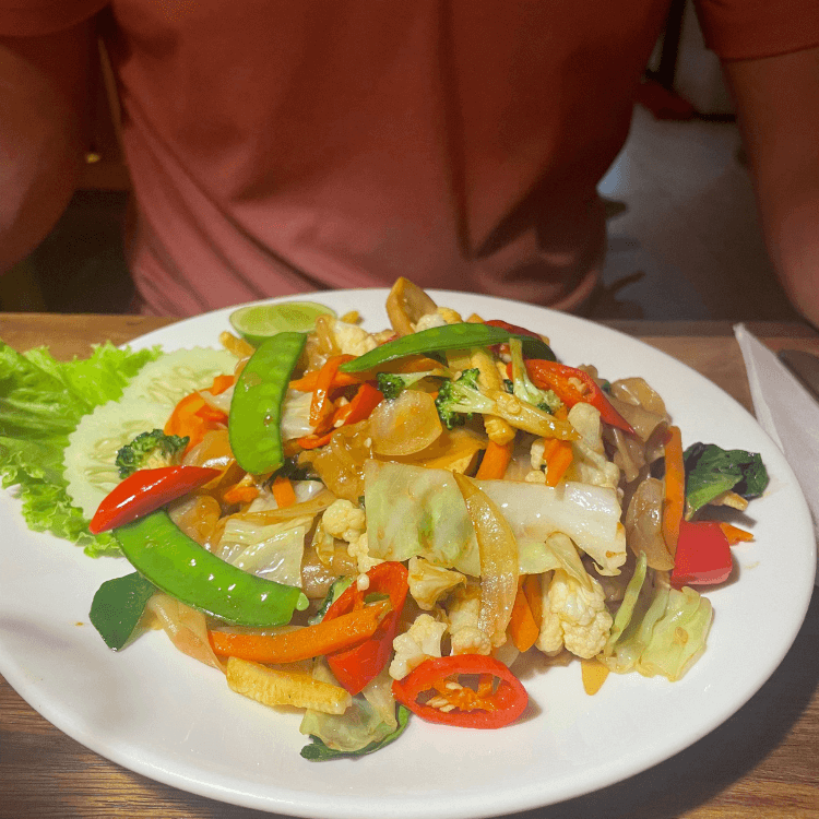 plate of vegetables at ethos in bangkok