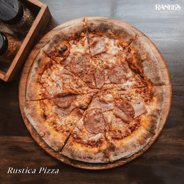 rutica pizza at ranees in bangkok