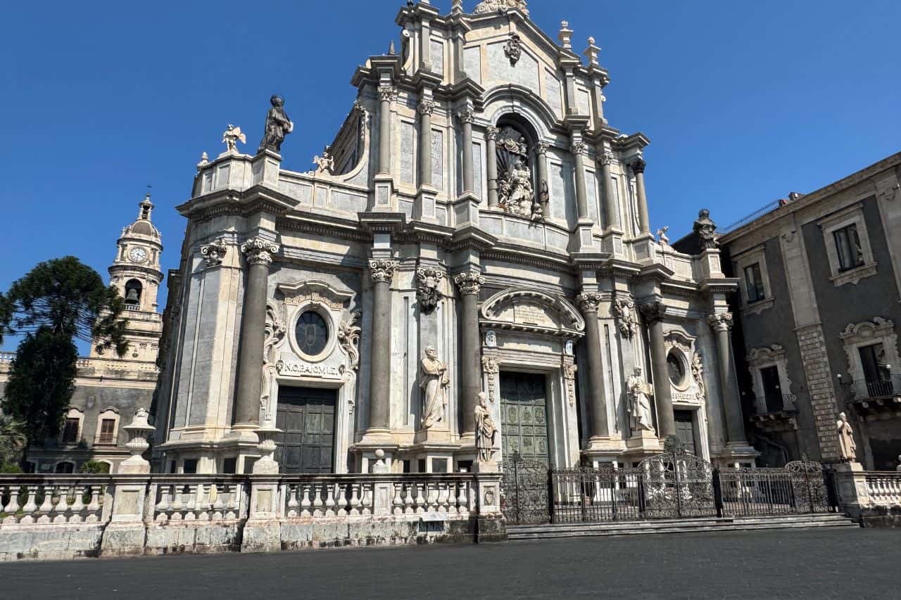 Visit the Basilica Cattedrale di Sant'Agata in Catania, a stunning baroque cathedral dedicated to the city’s patron saint.