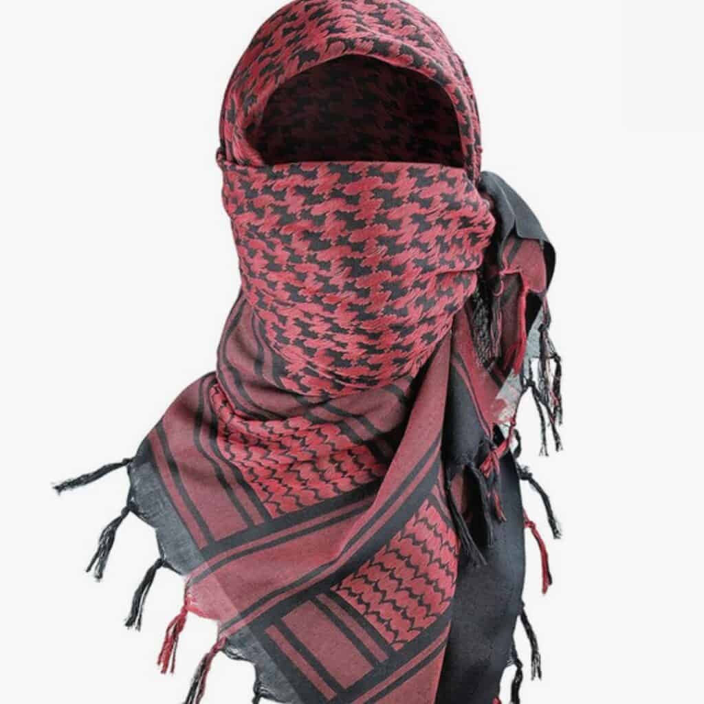 Lightweight travel head scarf suitable for sun protection and modest wear